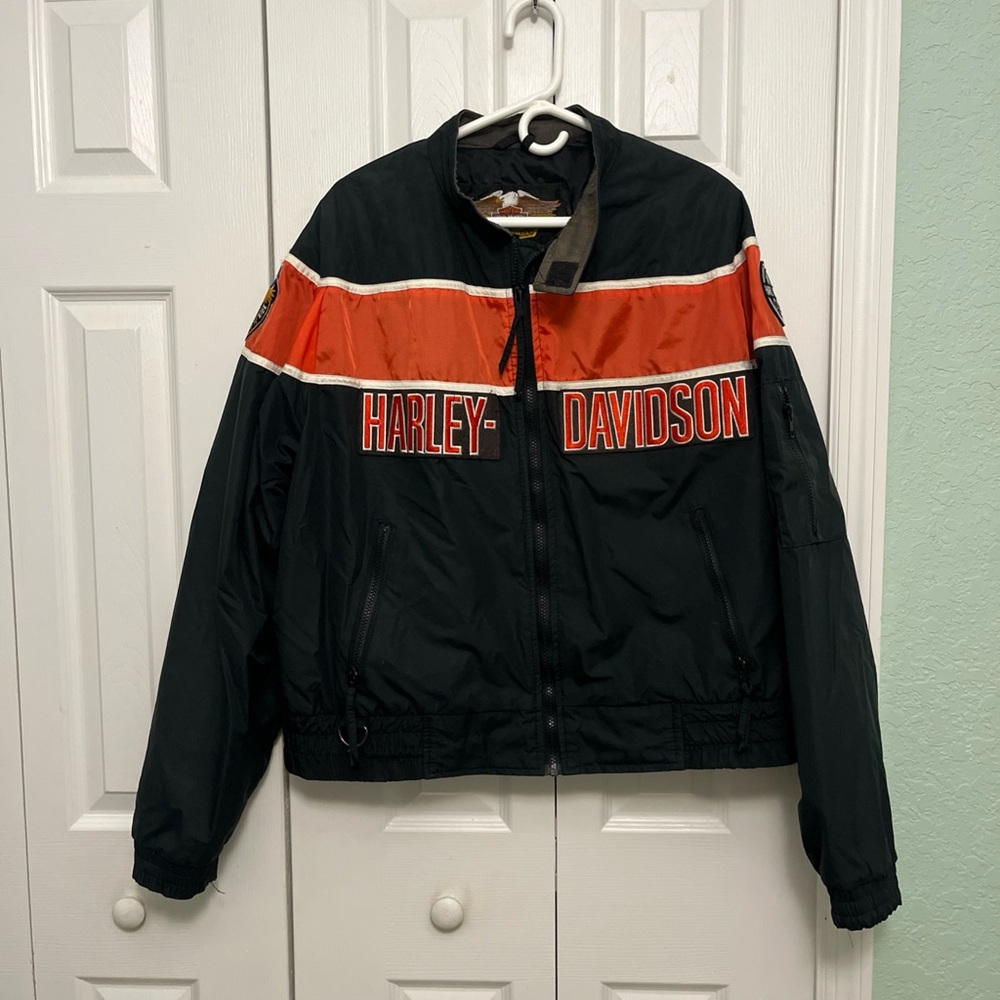 Harley-Davidson Black and orange  Jacket